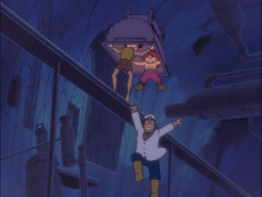 Future Boy Conan 22 underwater